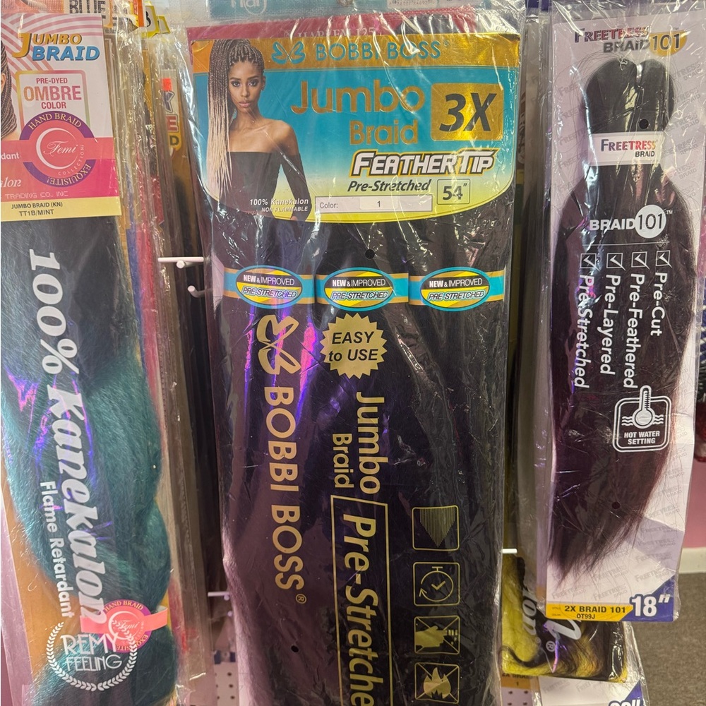 3 packs for $15 bobbi Boss Jumbo Braid Hair Extensions